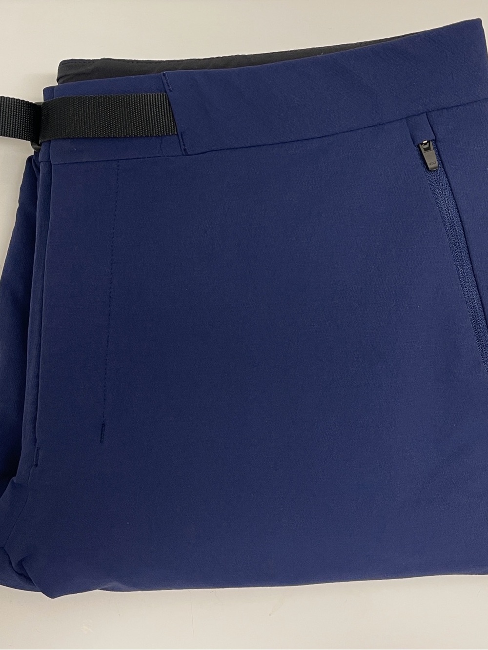 Marmot Latitude Mountain Hiking Pants Blue Belted Stretch Zip Hem Women’s 12